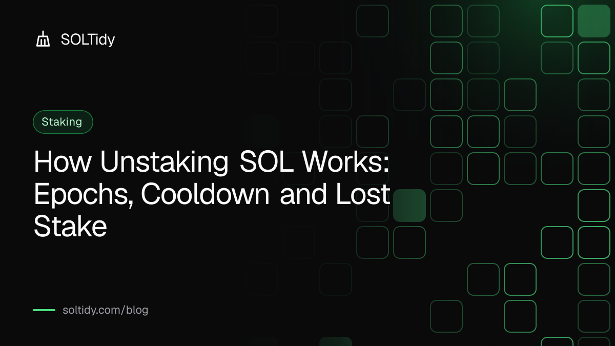 Cover for How Unstaking SOL Works: Epochs, Cooldown and Lost Stake